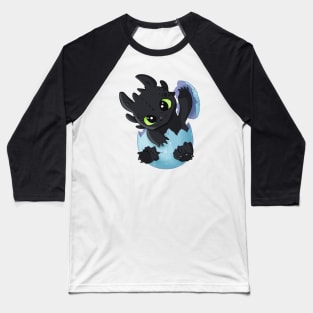 Baby Toothless the dragon in egg, Easter egg, how to train your dragon, night fury Baseball T-Shirt